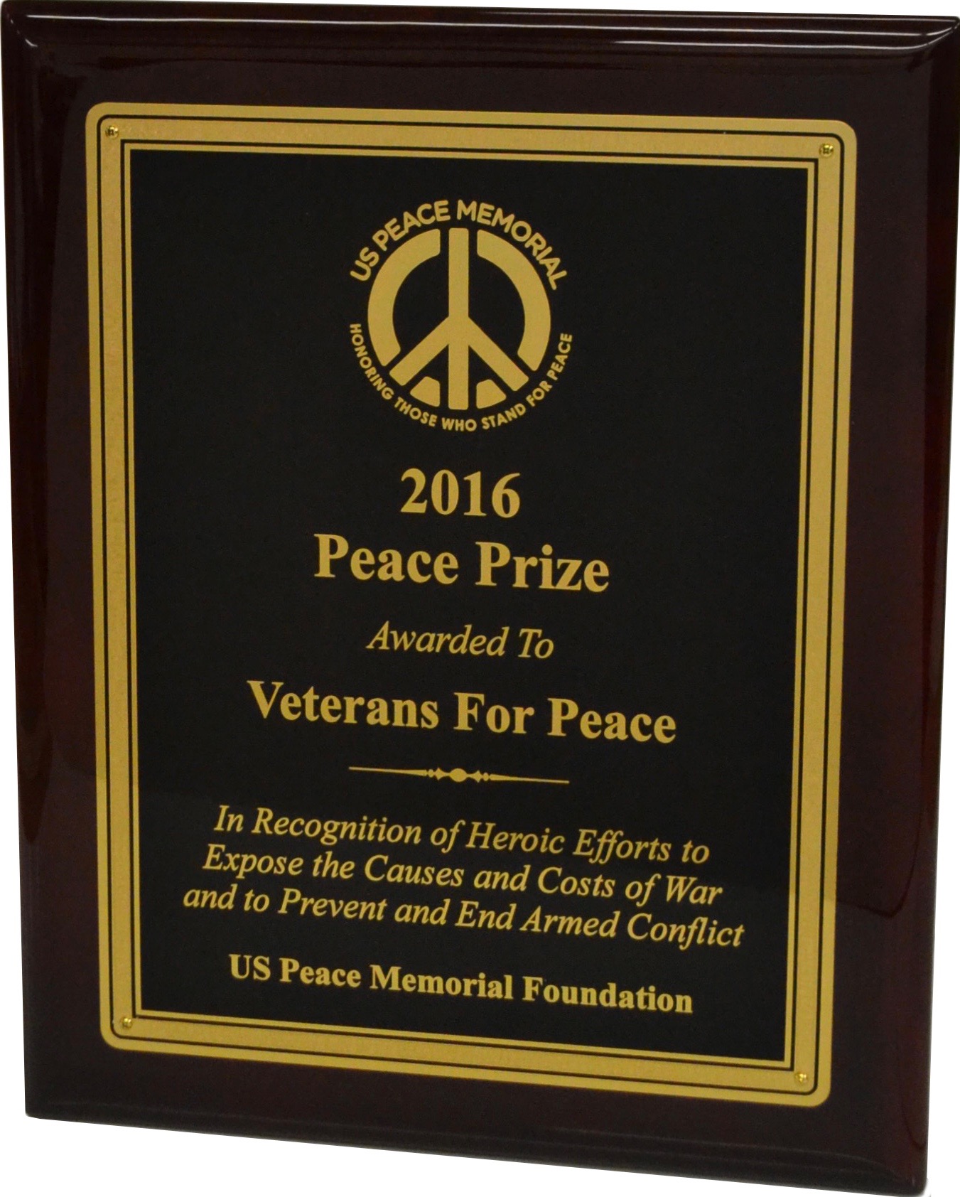 peace plaque